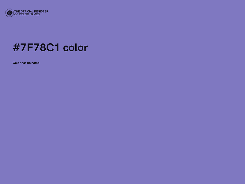 #7F78C1 color image