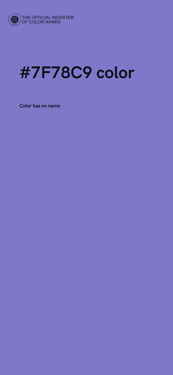 #7F78C9 color image