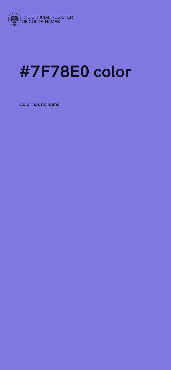 #7F78E0 color image