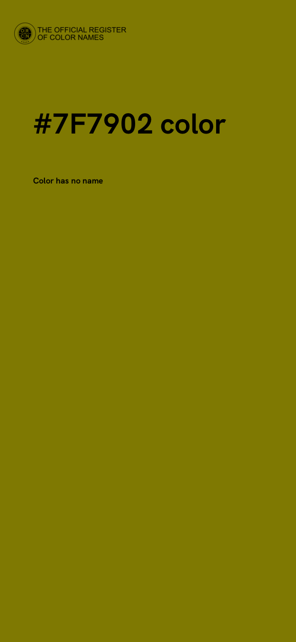 #7F7902 color image