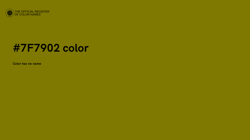 #7F7902 color image