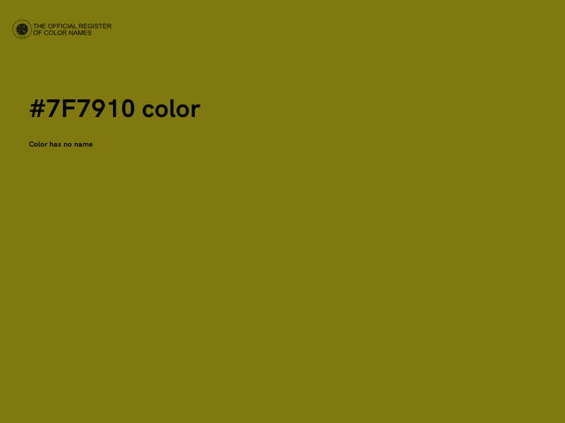 #7F7910 color image