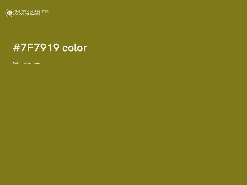#7F7919 color image