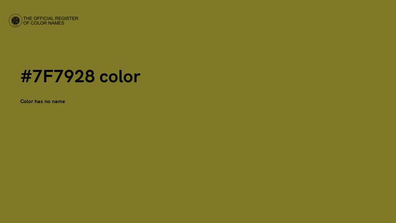 #7F7928 color image