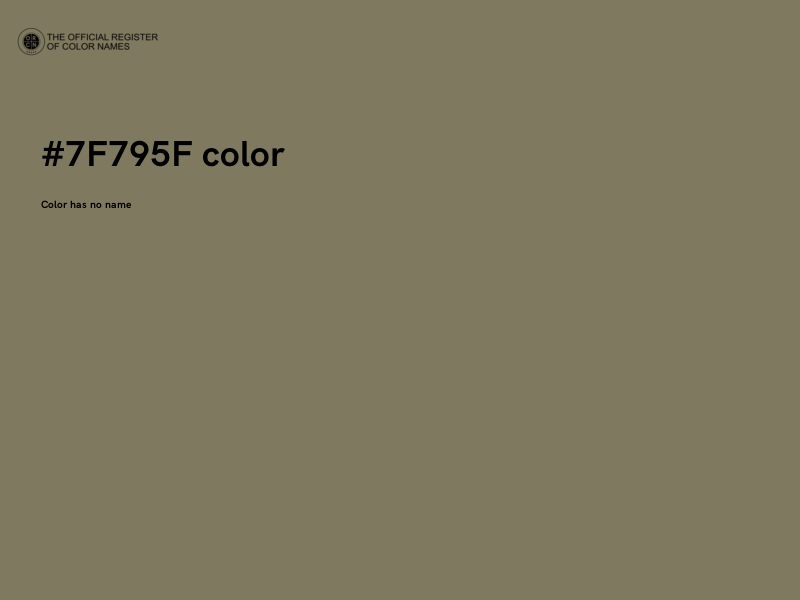 #7F795F color image