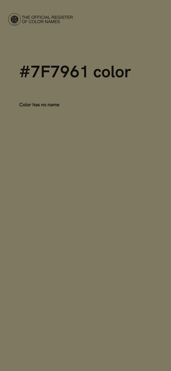#7F7961 color image