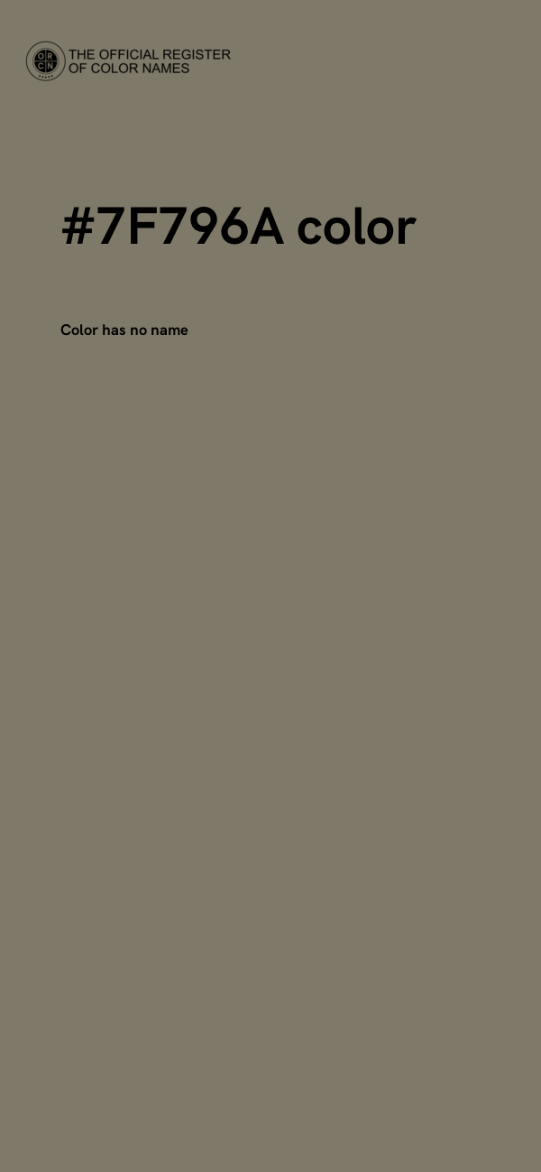 #7F796A color image