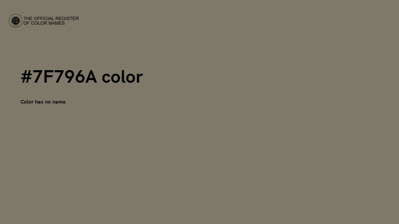 #7F796A color image