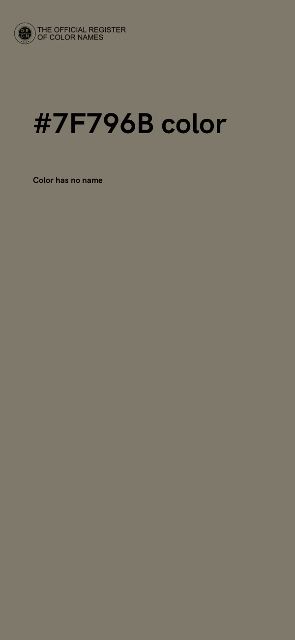 #7F796B color image