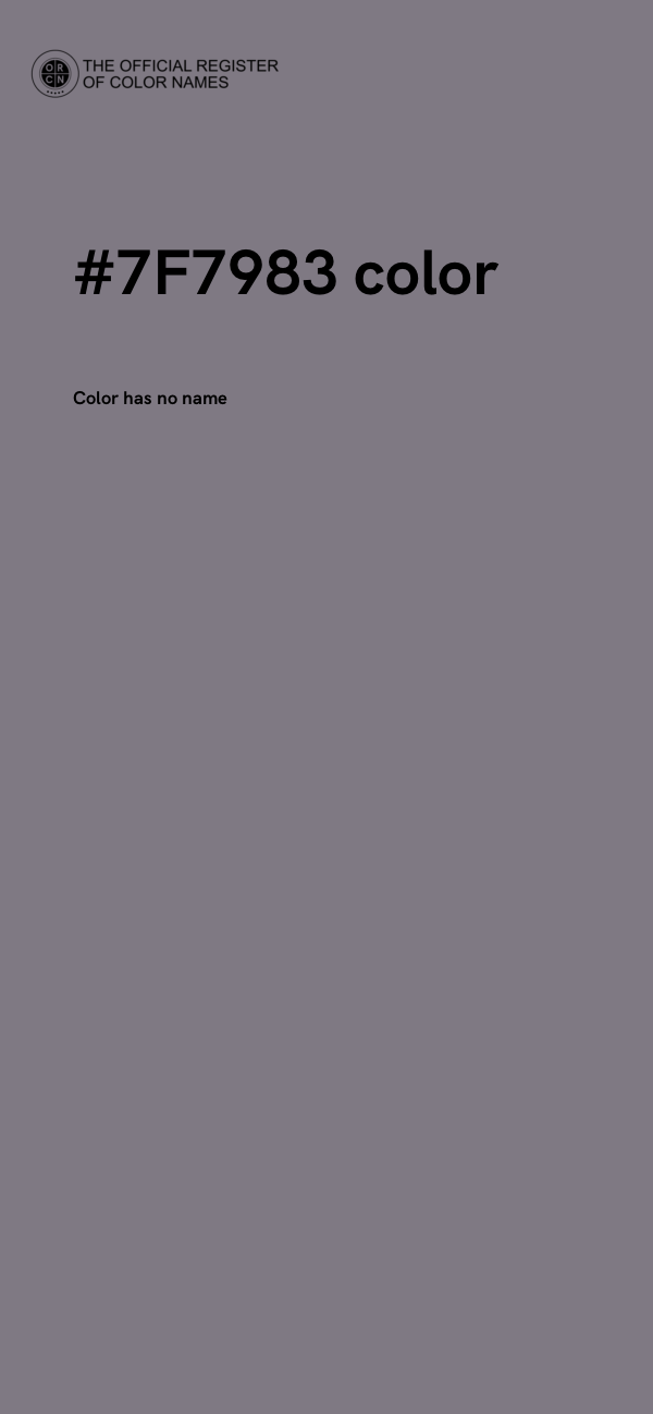 #7F7983 color image