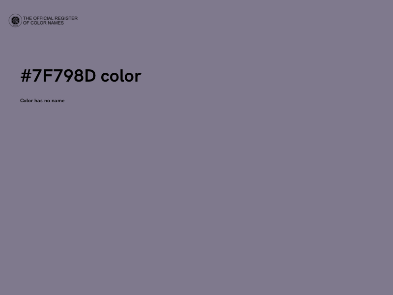 #7F798D color image