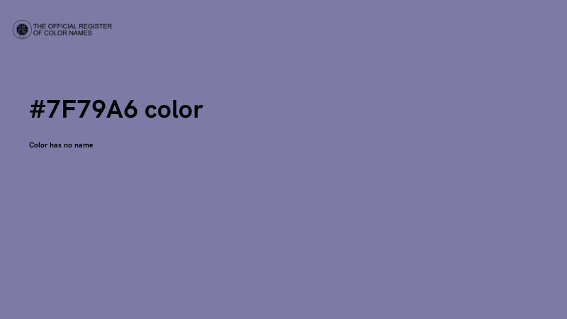 #7F79A6 color image
