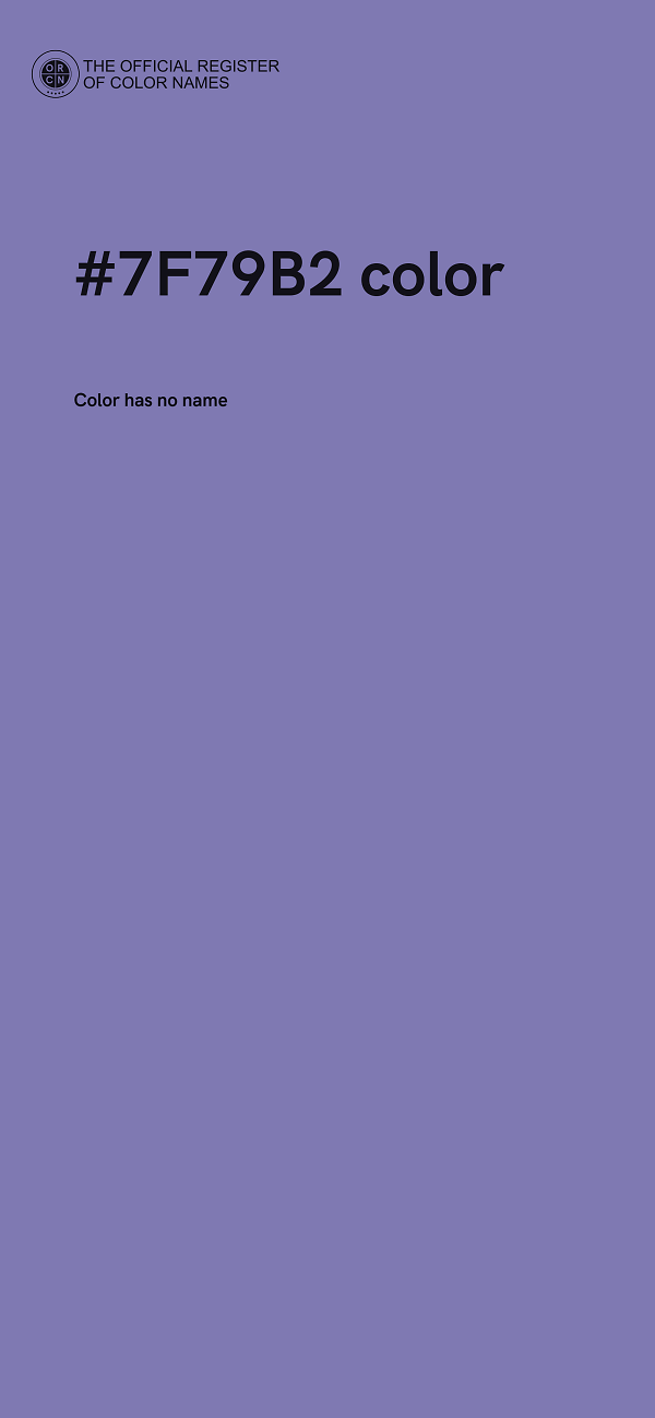 #7F79B2 color image