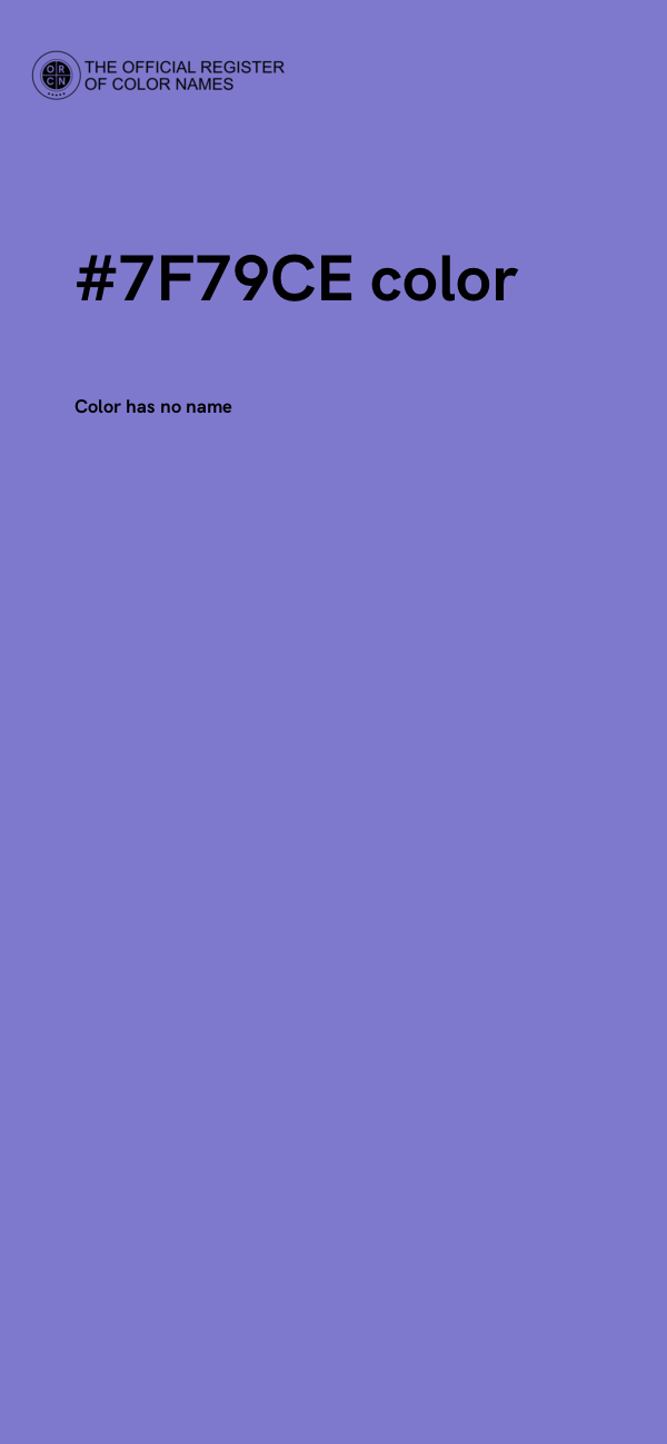 #7F79CE color image