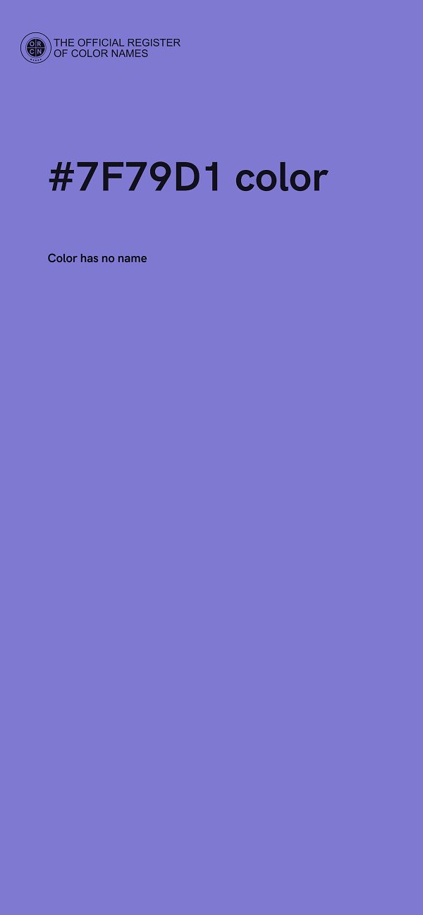 #7F79D1 color image