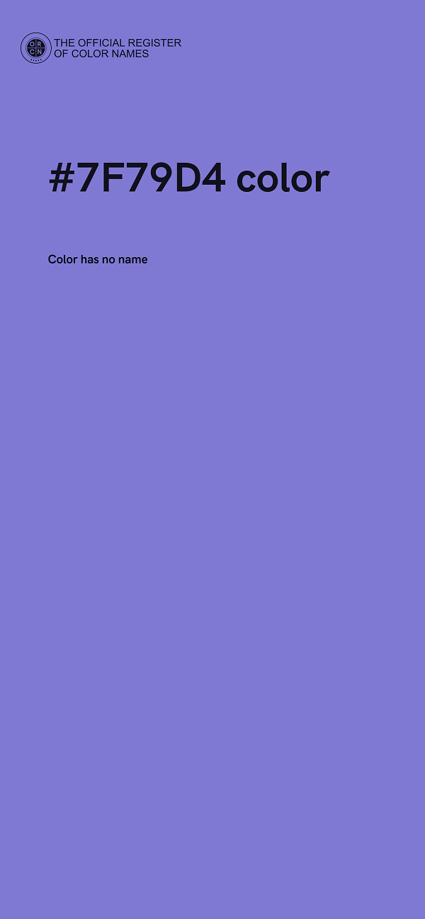 #7F79D4 color image