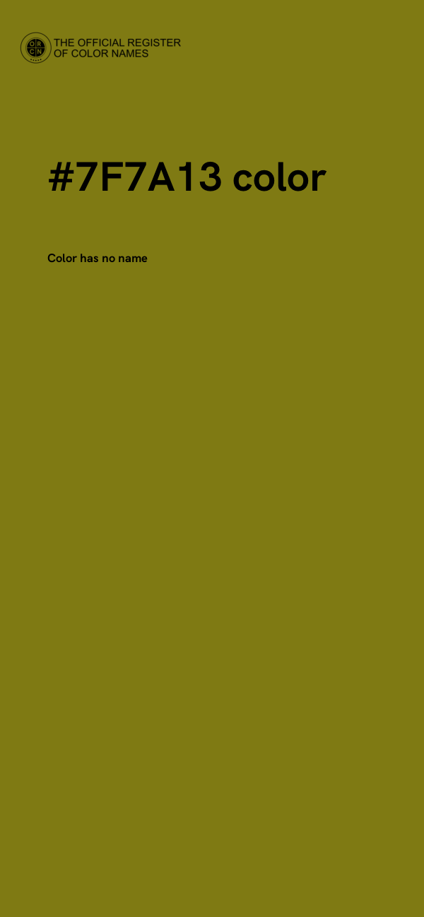 #7F7A13 color image