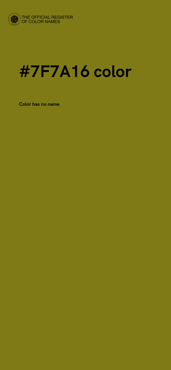 #7F7A16 color image