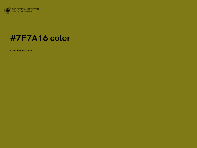 #7F7A16 color image