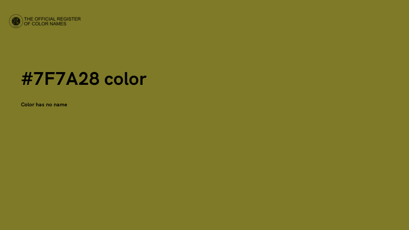 #7F7A28 color image