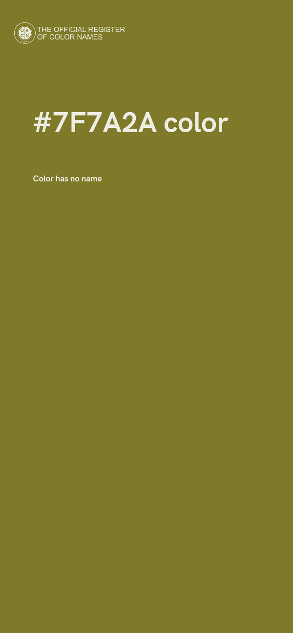#7F7A2A color image