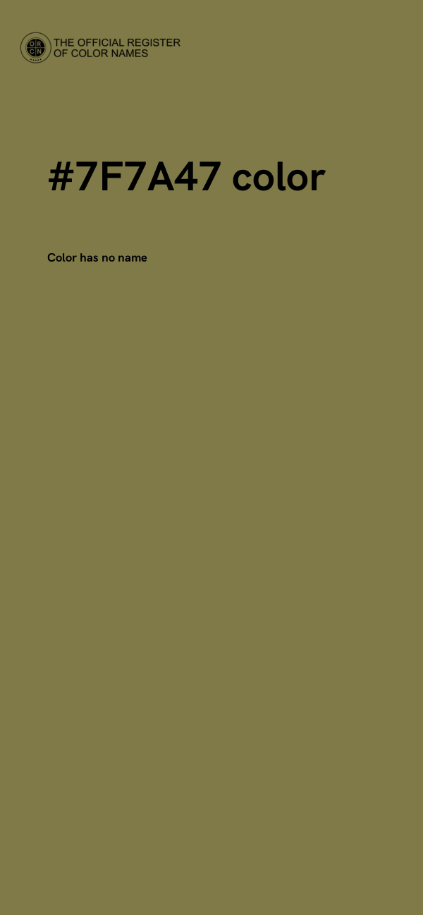 #7F7A47 color image