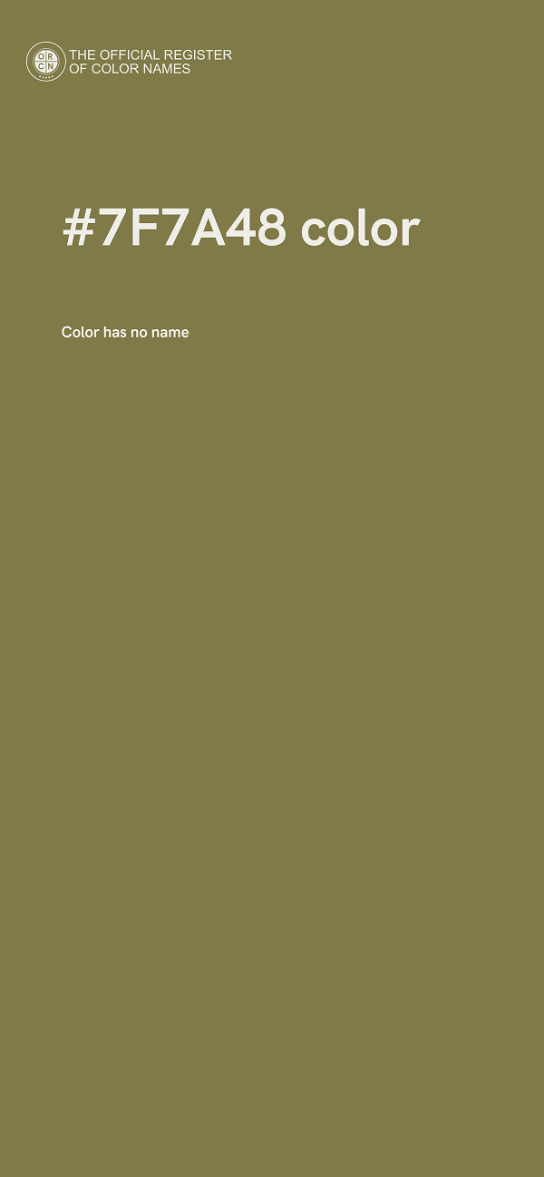 #7F7A48 color image
