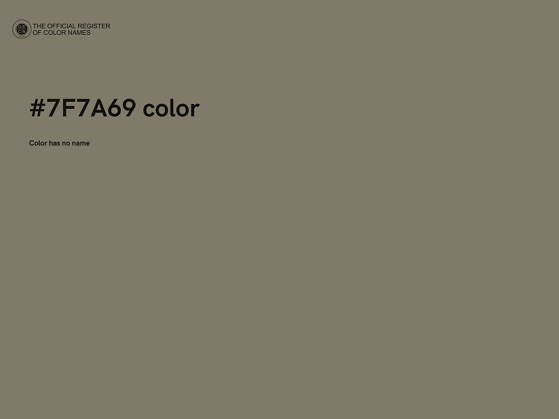 #7F7A69 color image