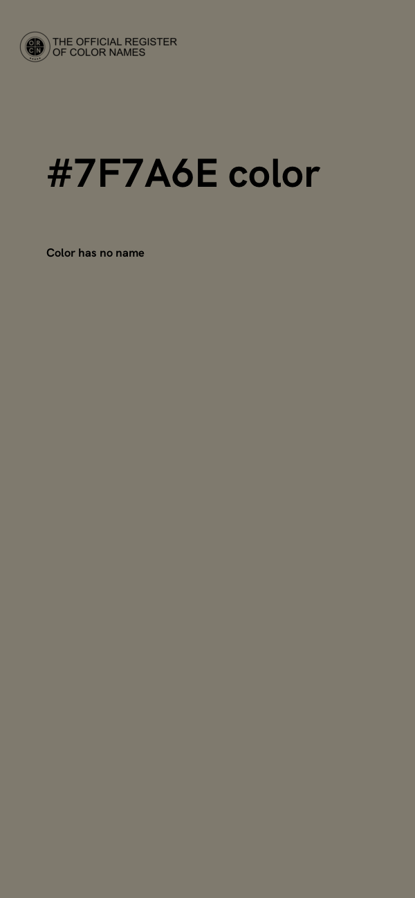 #7F7A6E color image