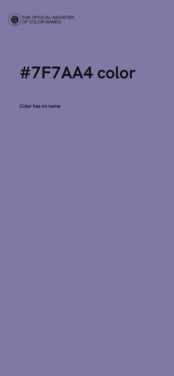 #7F7AA4 color image