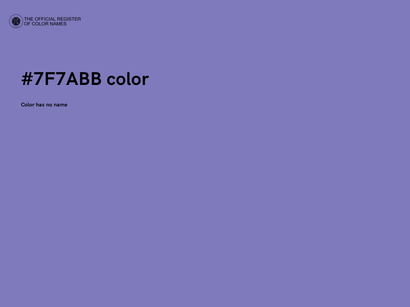 #7F7ABB color image