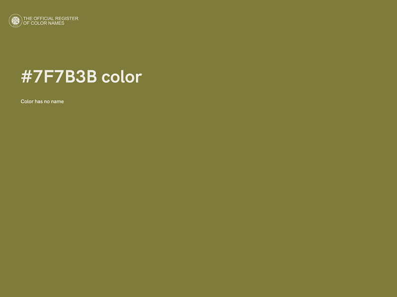 #7F7B3B color image