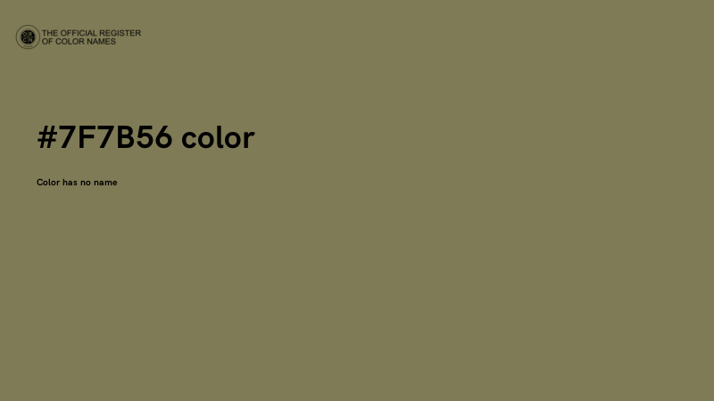 #7F7B56 color image