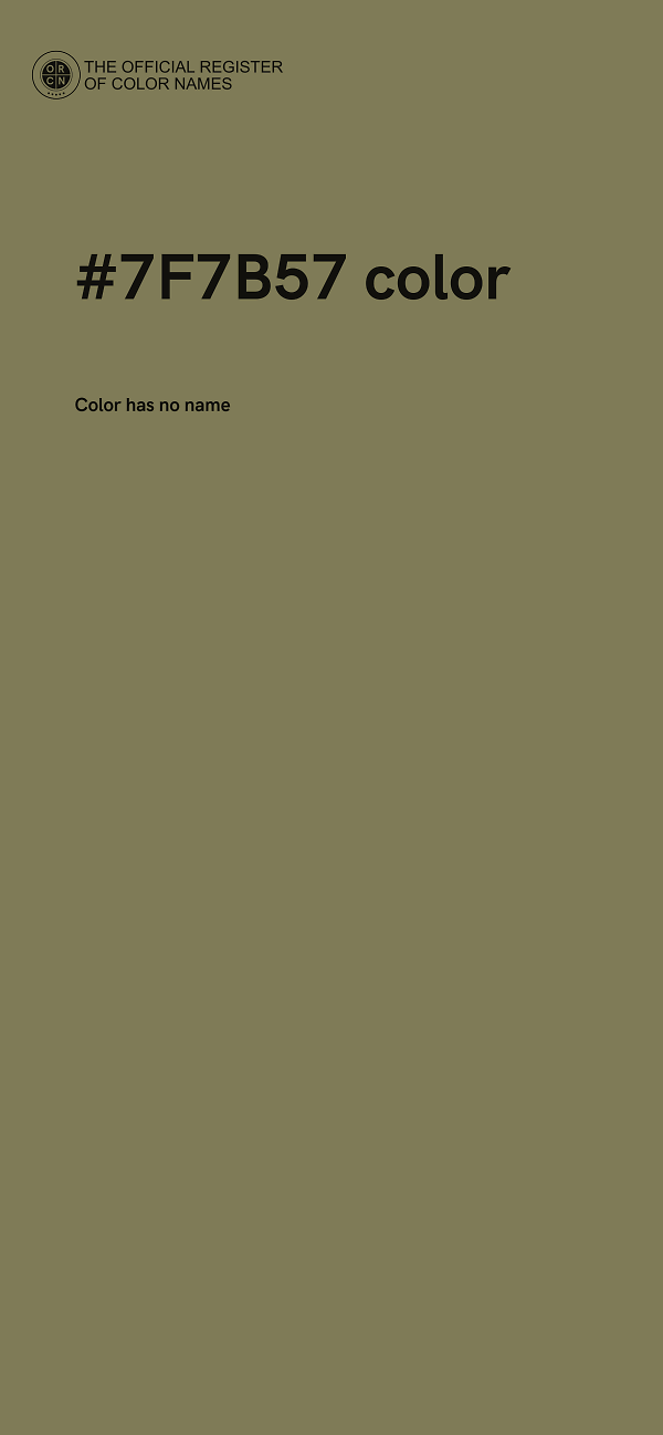 #7F7B57 color image