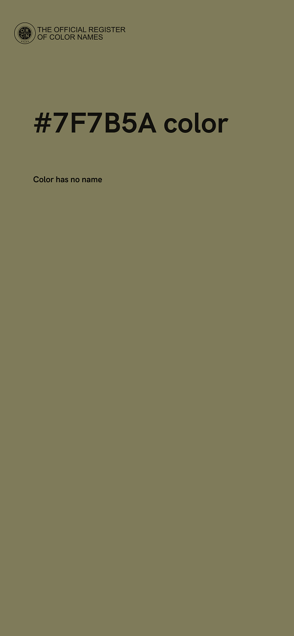 #7F7B5A color image