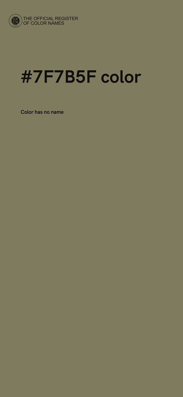 #7F7B5F color image