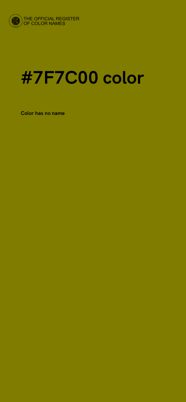 #7F7C00 color image