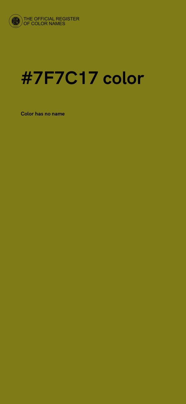 #7F7C17 color image