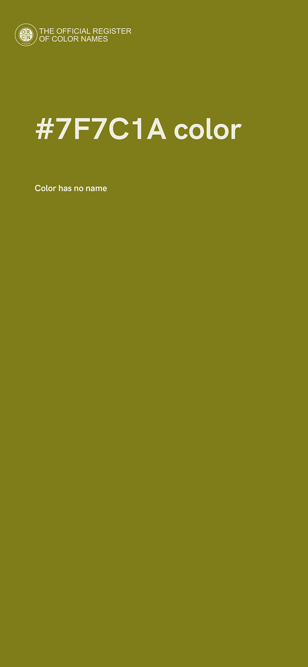 #7F7C1A color image
