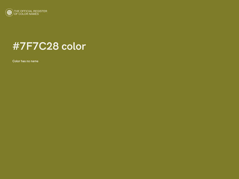 #7F7C28 color image