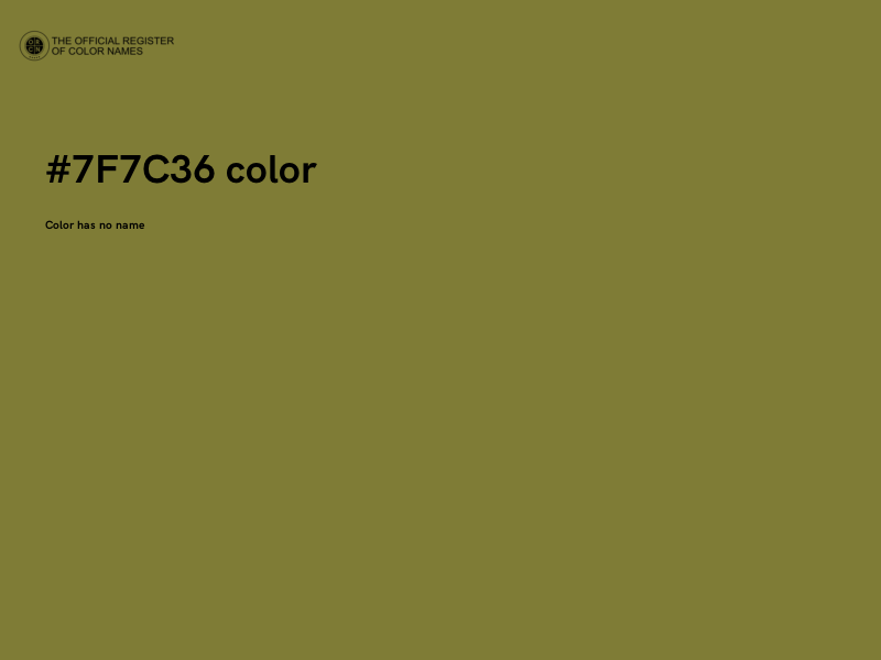 #7F7C36 color image