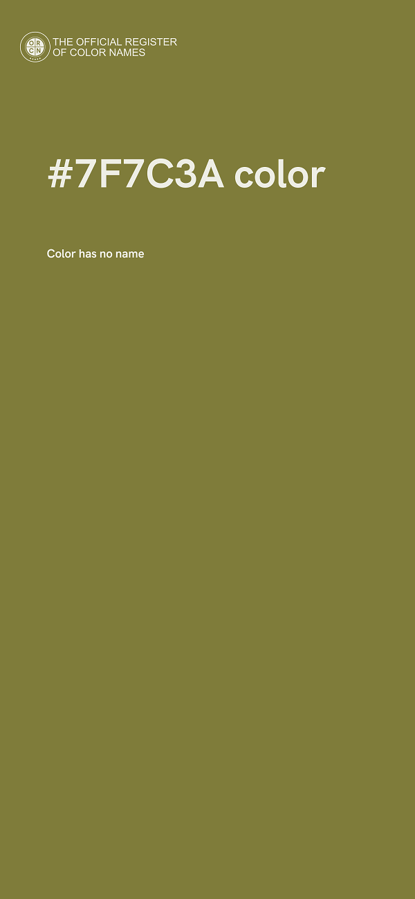 #7F7C3A color image