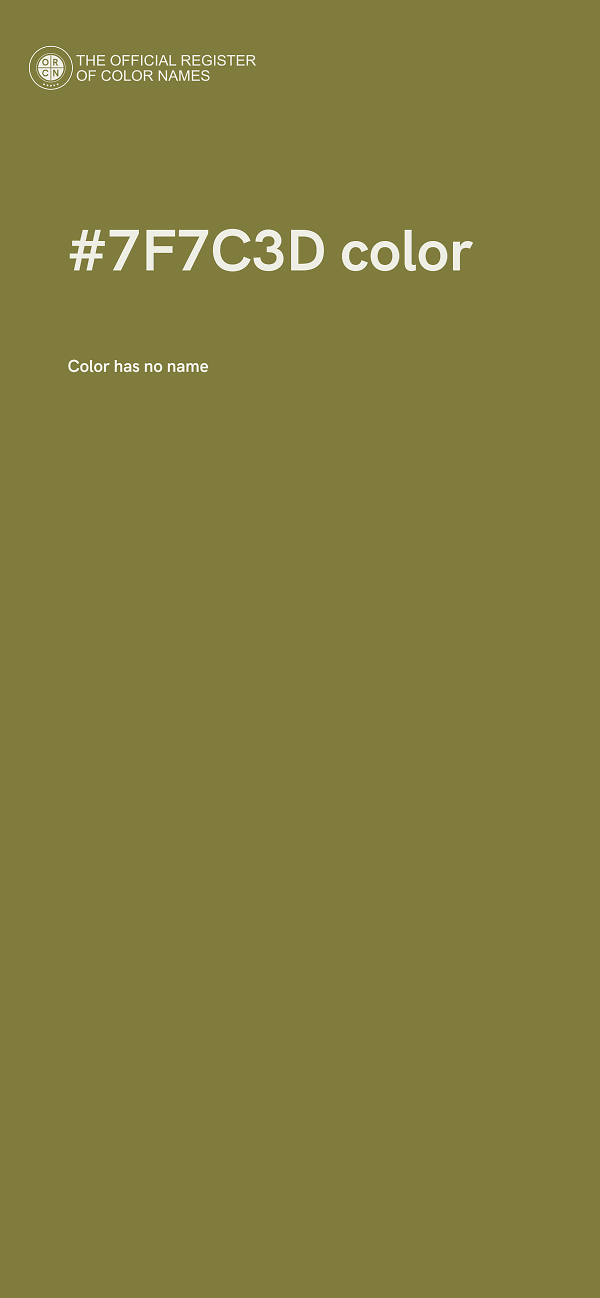 #7F7C3D color image