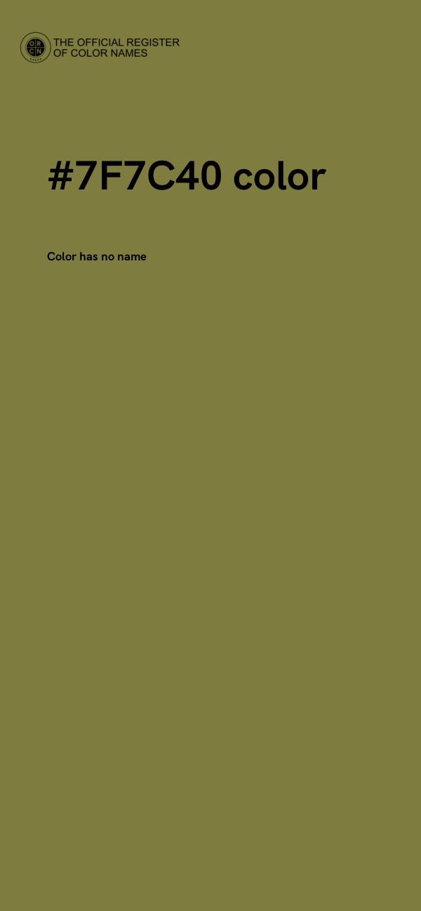 #7F7C40 color image
