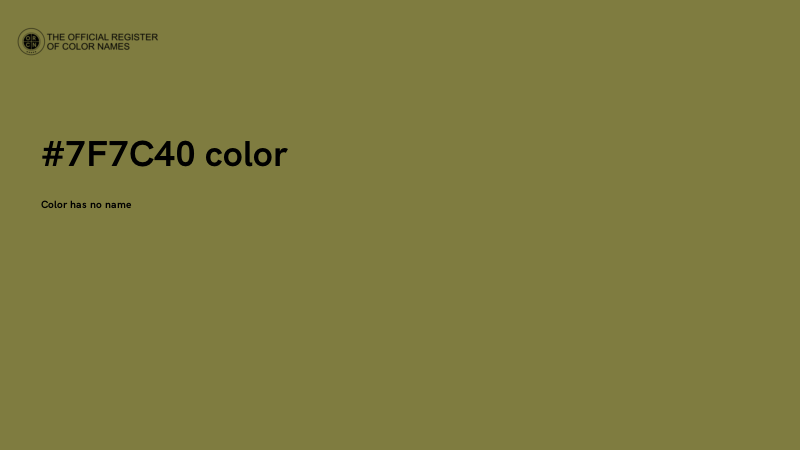 #7F7C40 color image