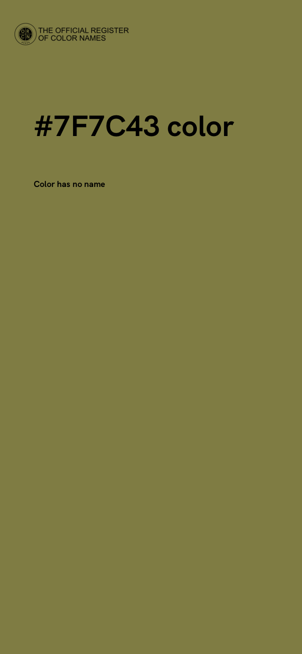 #7F7C43 color image