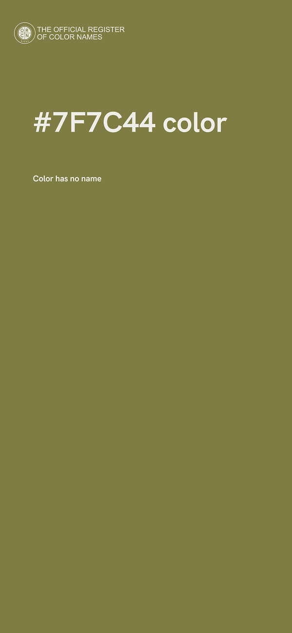 #7F7C44 color image