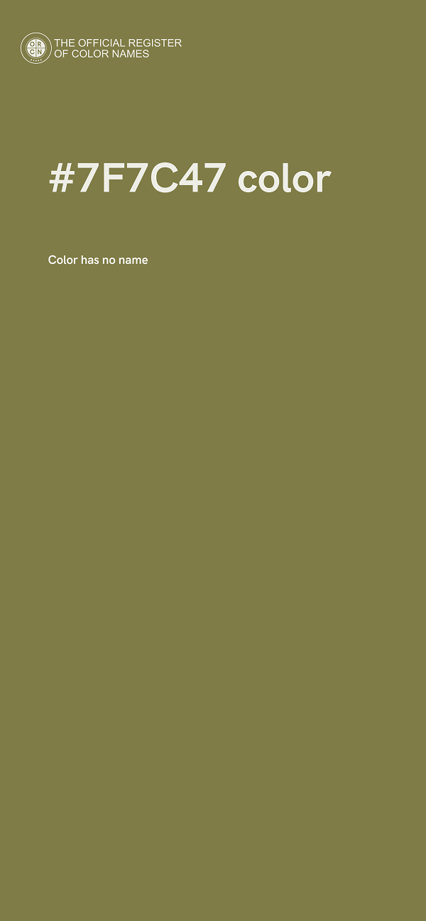 #7F7C47 color image