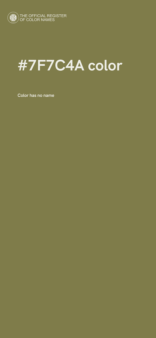#7F7C4A color image