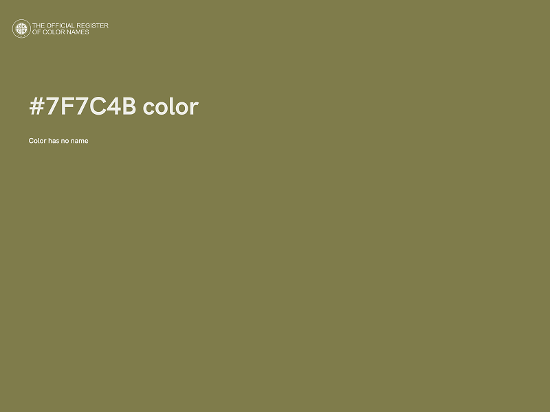 #7F7C4B color image